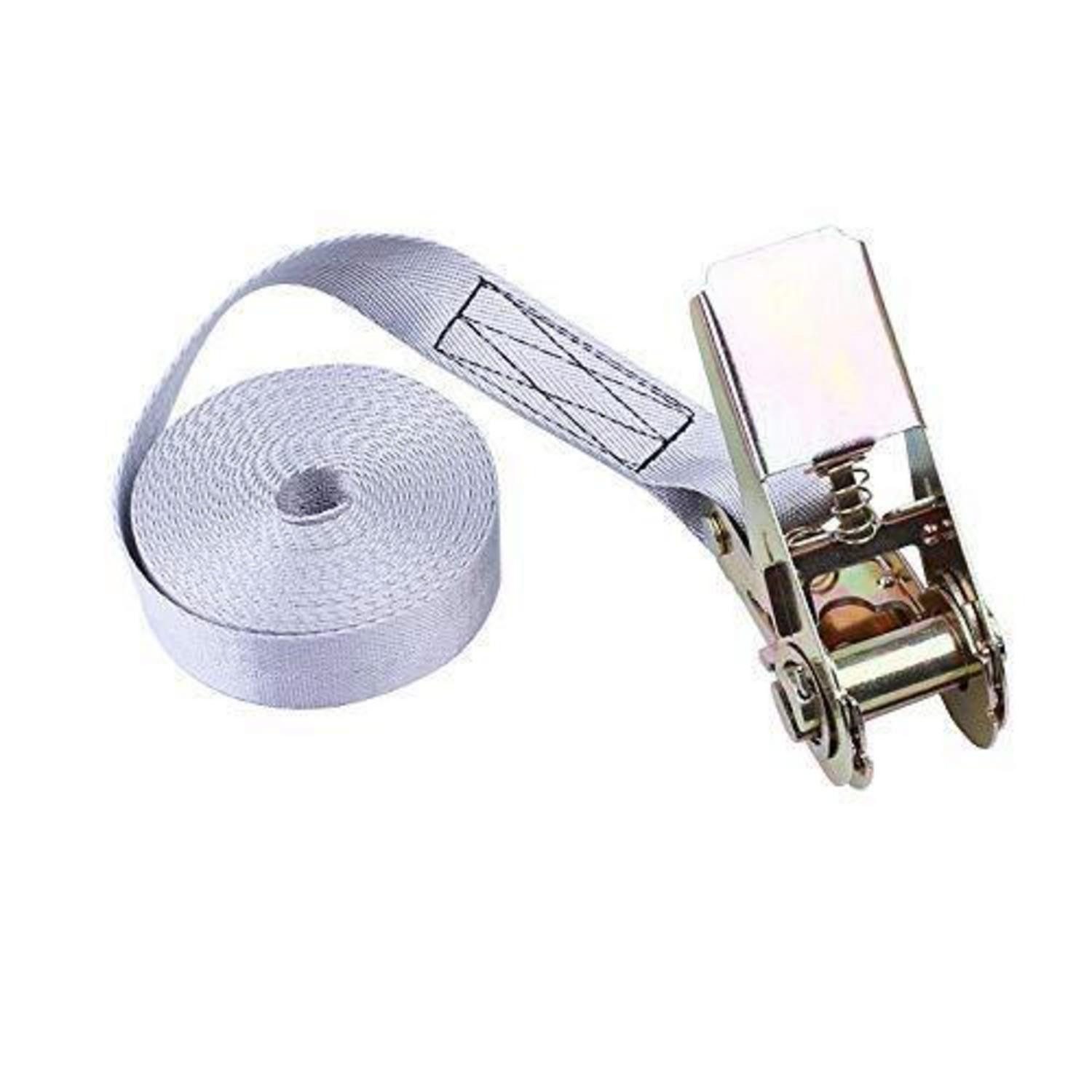 LuxusKollektion Zurrgurt Sicherungsgurt 25mm x 1m Grau (1-St)