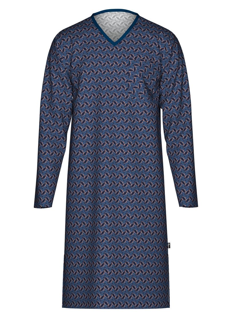 Trigema Pyjama TRIGEMA Nachthemd mit Allover-Blätter-Muster günstig online kaufen