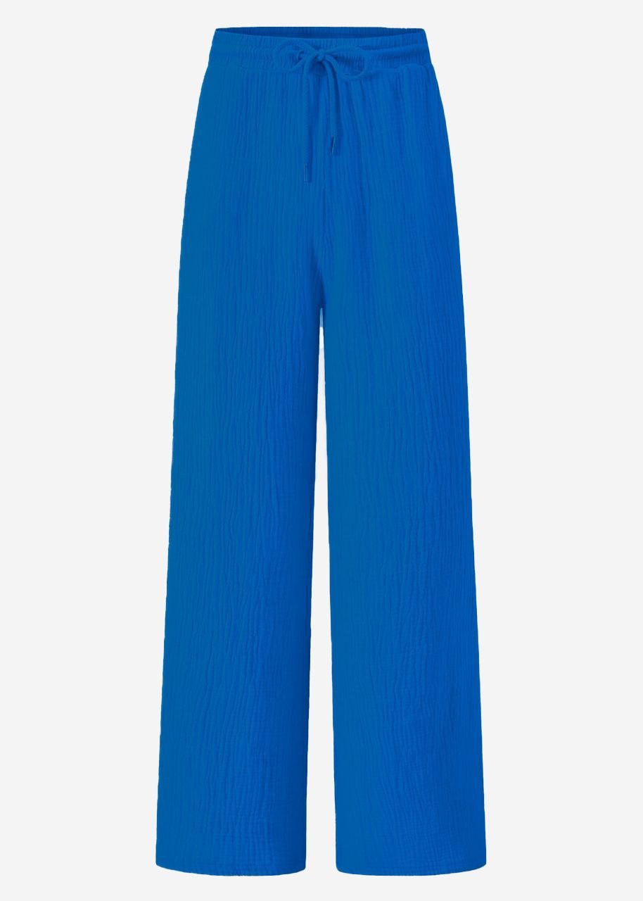 SASSYCLASSY Stoffhose Leichte Musselin Sommer Hose günstig online kaufen