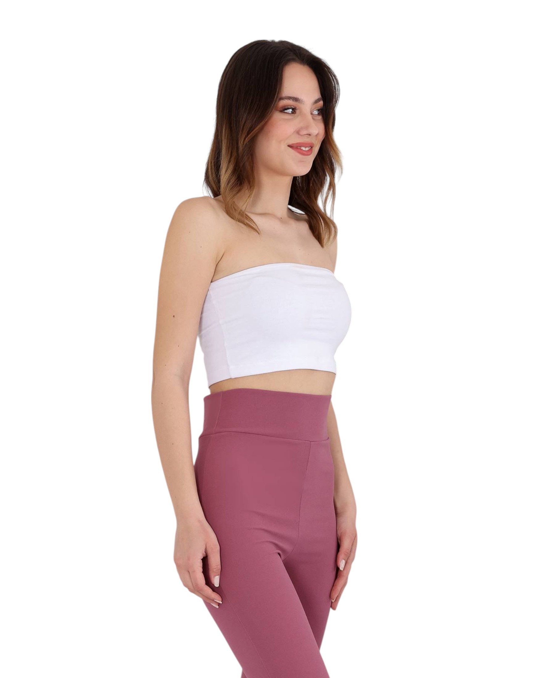 fashionshowcase Schlaghose Damen Scuba Hose High Waist elastisch für Yoga Freizeit & Abendmode Knitterfrei, Bequem & Figurbetont