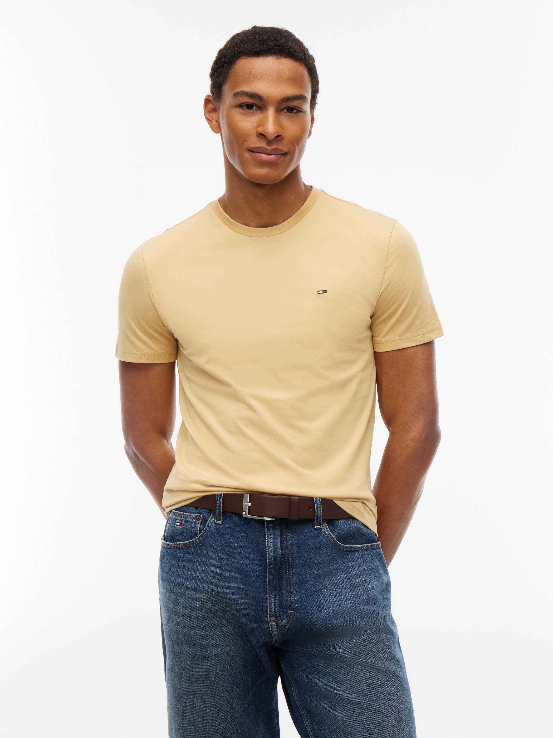 Tommy Jeans T-Shirt TJM EXTRA SLIM 3 PACK (Packung, 3-tlg) Mit Rundhalsausschnitt