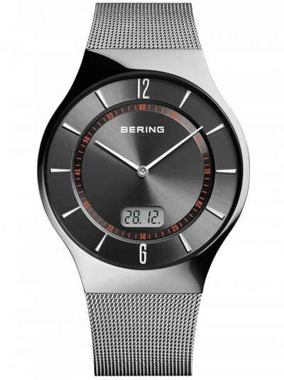 Bering Quarzuhr Bering 51640-077 Slim Radio Control Herren 40mm 5ATM