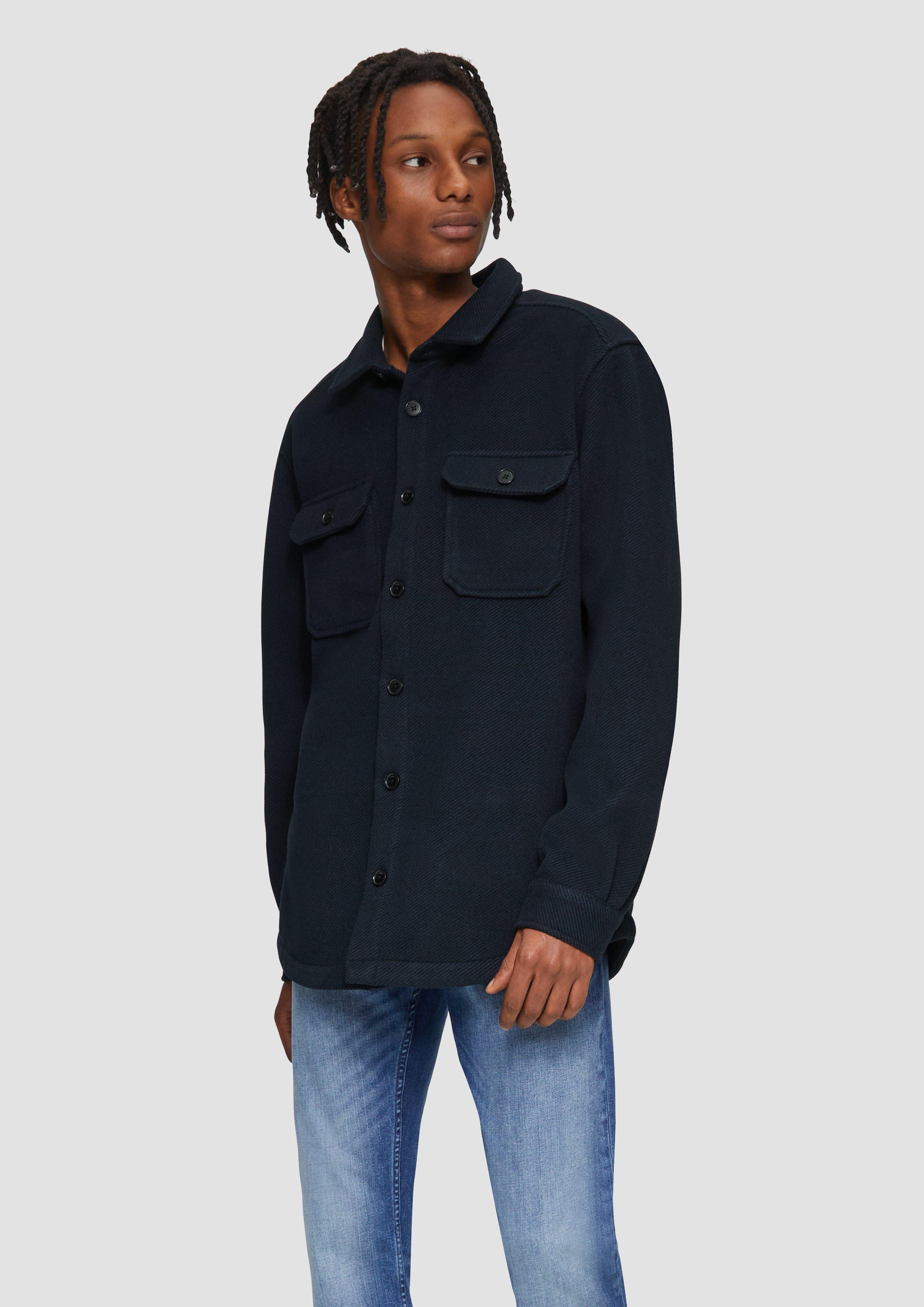 Langarmhemd Overshirt mit Brusttaschen