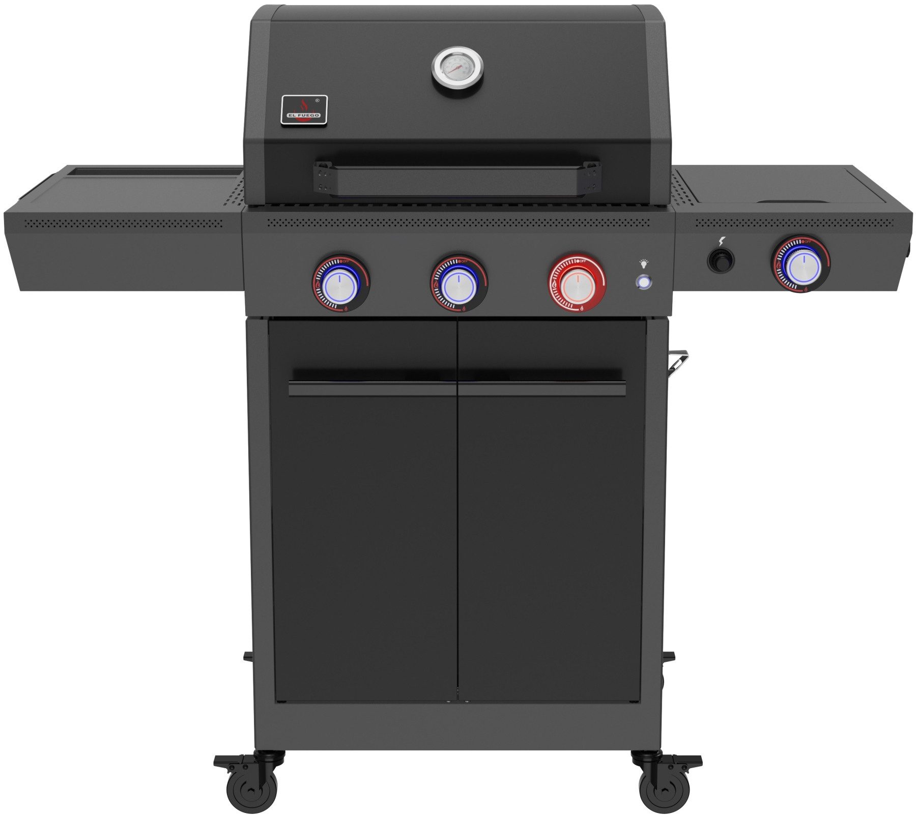 El Fuego Gasgrill Key West, 13 kW (3 Brenner je 3,0 kW + 1 Turbobrenner 4,0 kW)