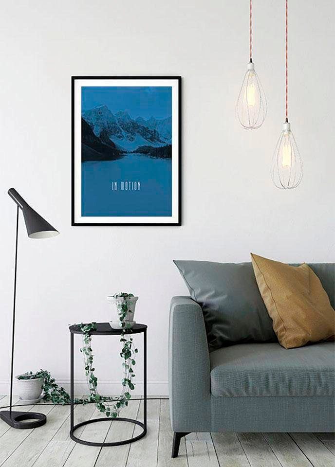 In St), Schlafzimmer, Wohnzimmer Poster Kinderzimmer, Lake Natur Blue, Motion Komar Word (1