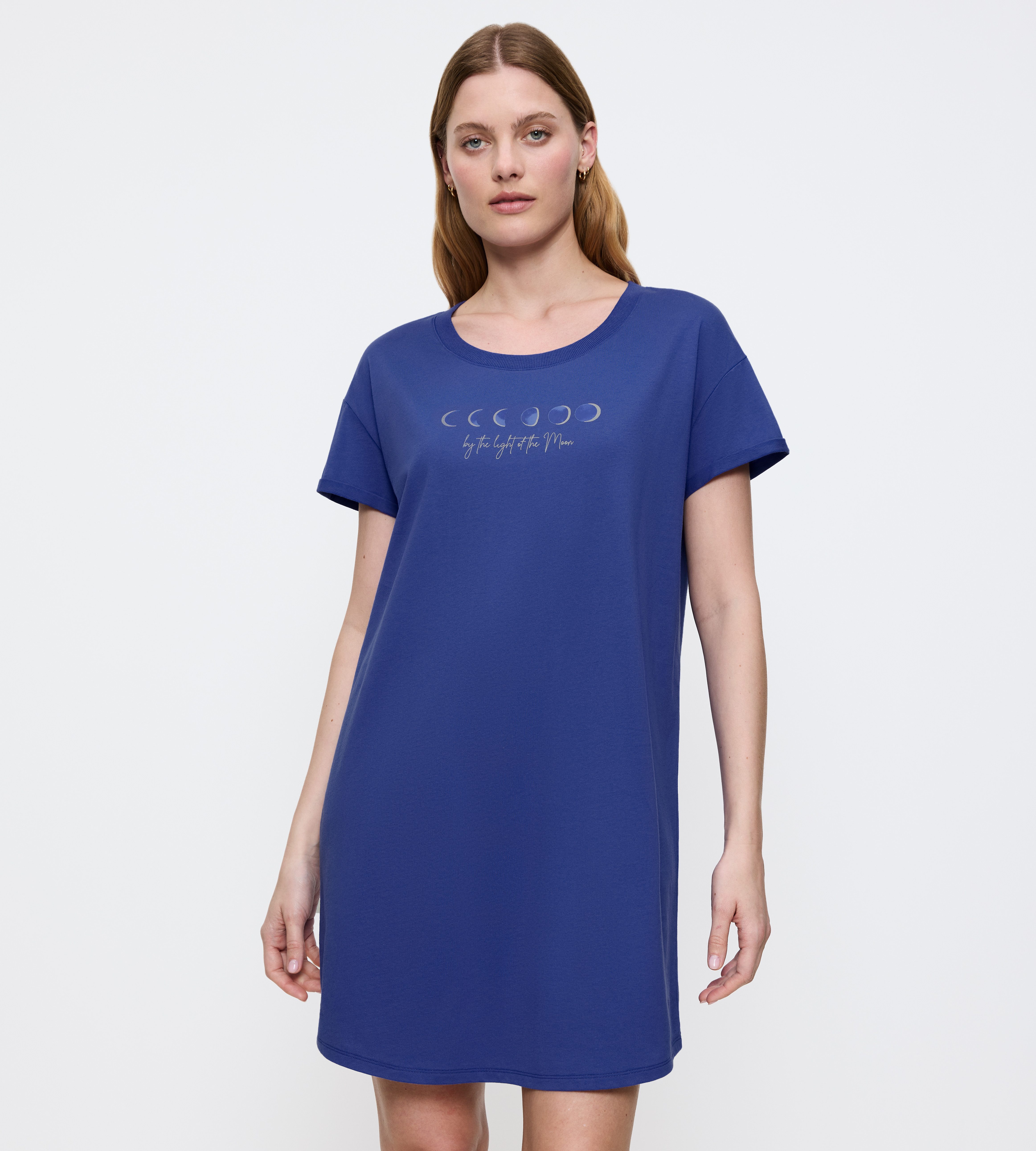 Triumph Nachthemd Nightdresses NDK X weich, atmungsaktiv, gerippter Rundhalsausschnitt, Kurzarm