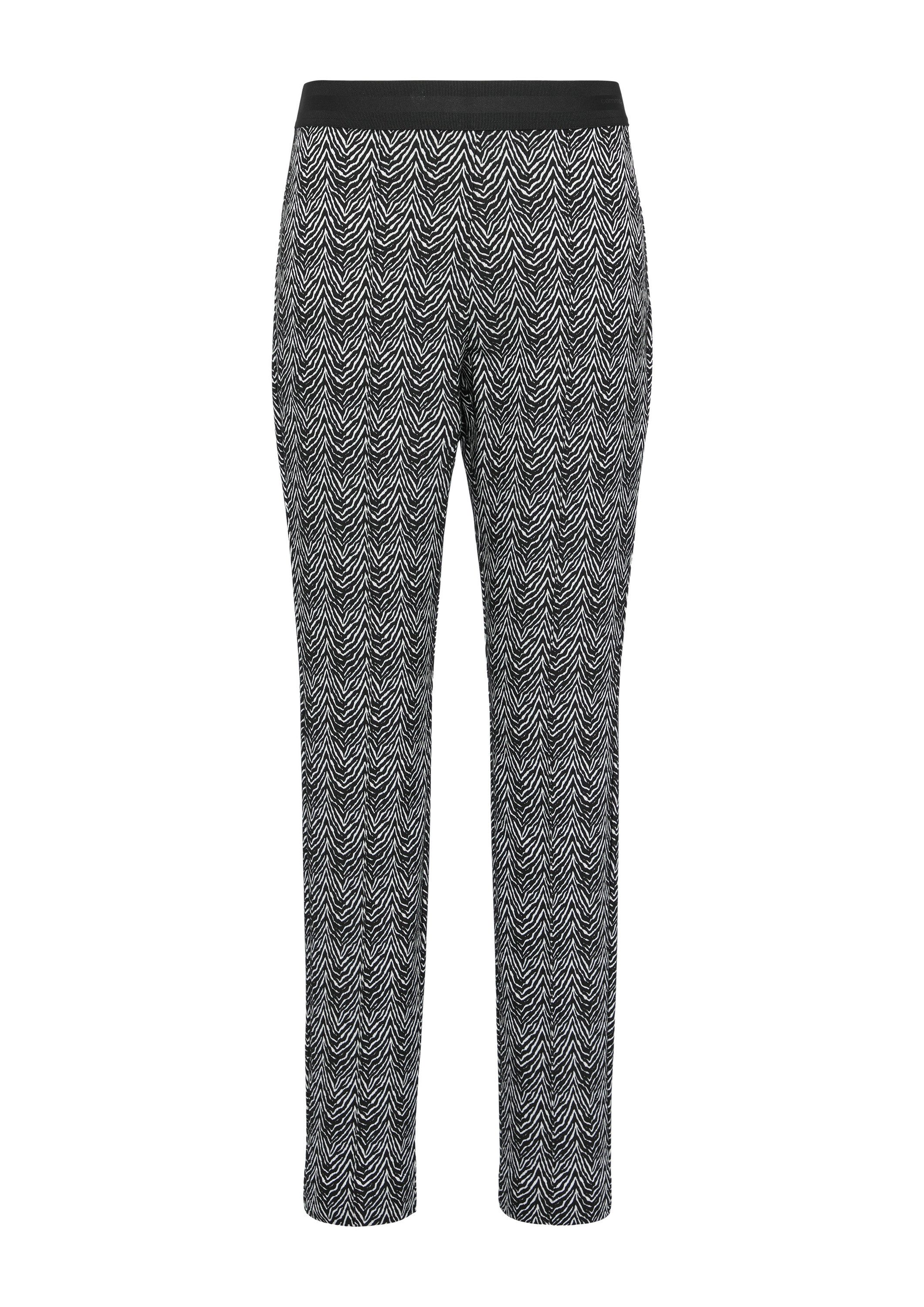 comma Chinos Hose Schmale Hose aus Jacquard günstig online kaufen