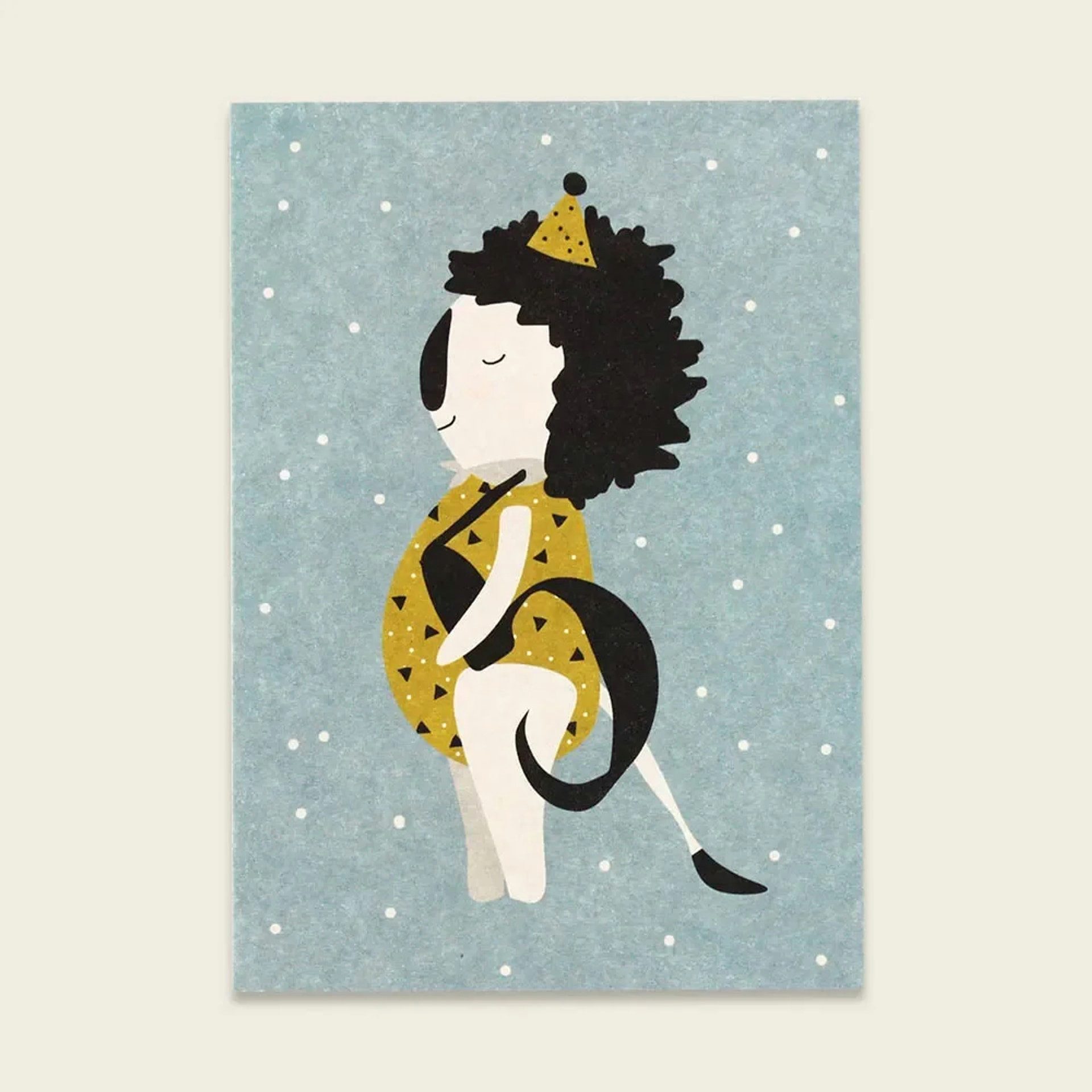 Ava & Yves Postkarte Postkarte Löwe "5"