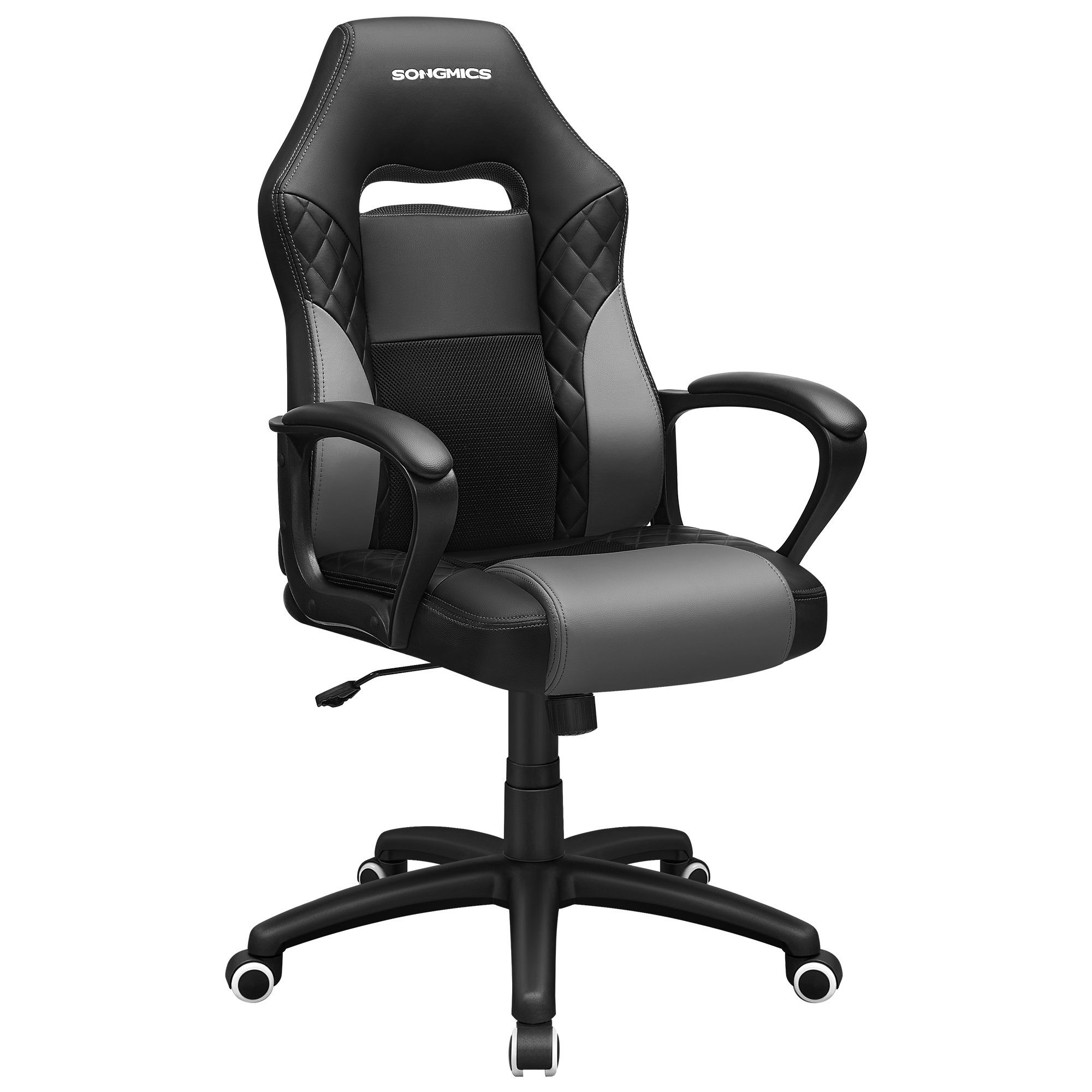 SONGMICS Gaming-Stuhl, Gaming Stuhl, Kunstleder, Home-Office