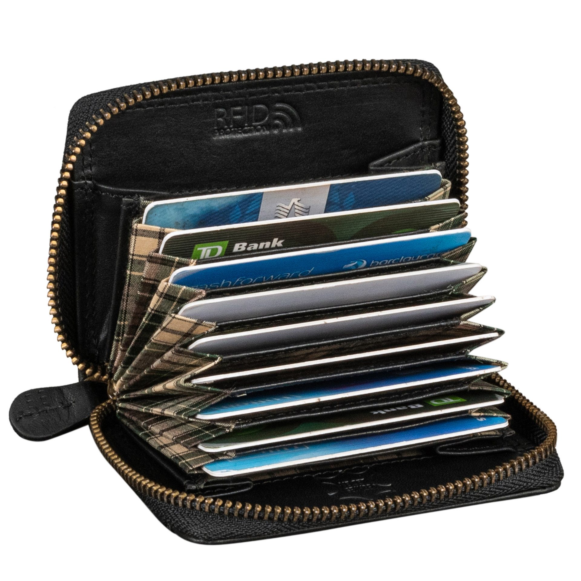 Benthill Kartenetui Echt Leder Kartenbörse für Kreditkarten RFID Karten Gel günstig online kaufen