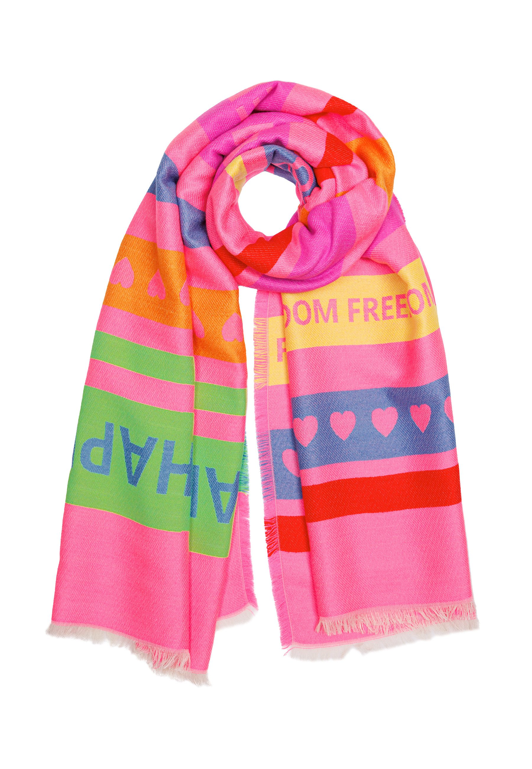 Caspar Modeschal Weicher Damen Schal aus Viskose Halstuch mit buntem Muster günstig online kaufen