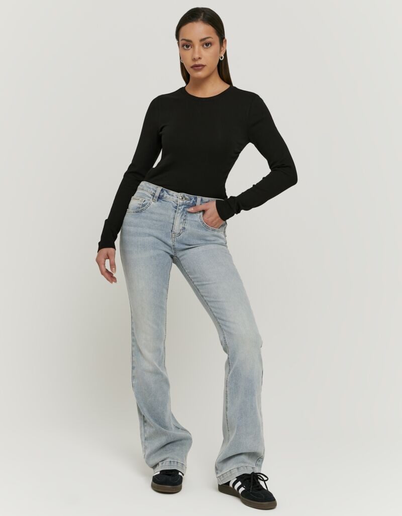Tally Weijl Bootcut-Jeans SPADEBOOTY Baumwollmischung, Mid Waist – Bild 4 von 4