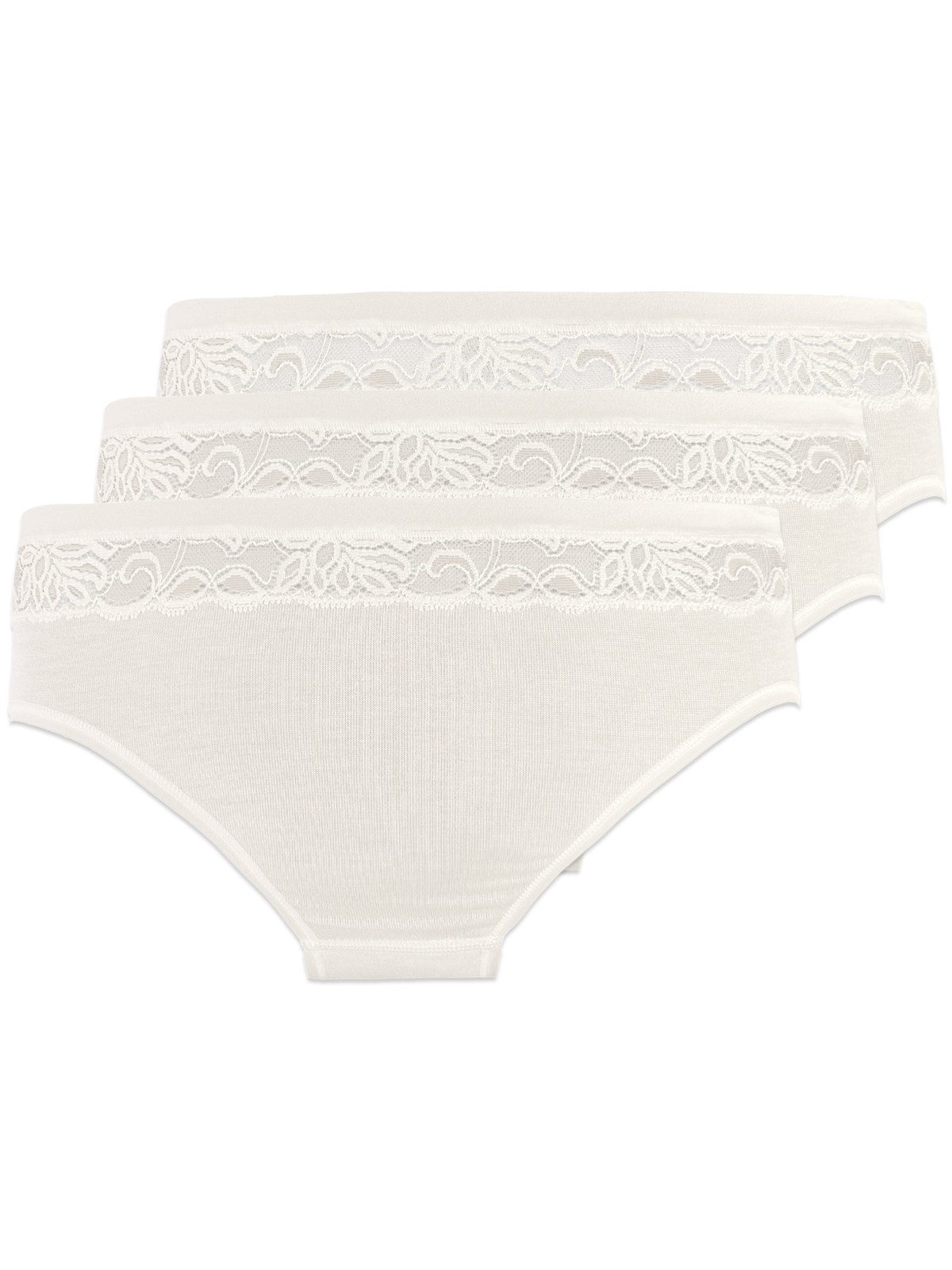Pompadour Hüftslip 3er Pack Damen Midislip Nostalgie (Packung, 3-St) Zwickel