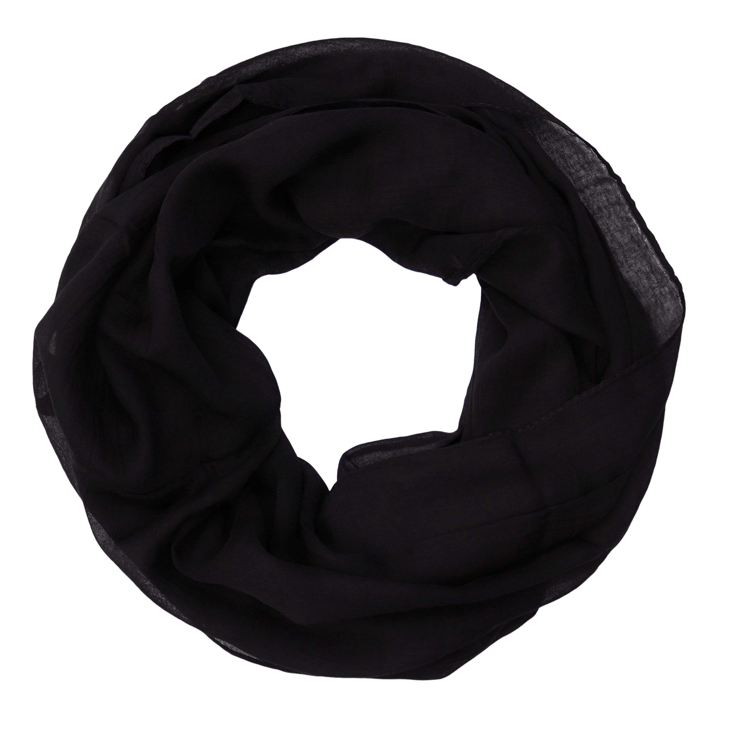 MIRROSI Loop Damen Schal mit Blümchen-Muster Weich, Schlauchschal, (zweimal um den Hals wickelbar, ca.45x75cm), Damen Halstuch ideal für Frühling, Sommer oder Herbst
