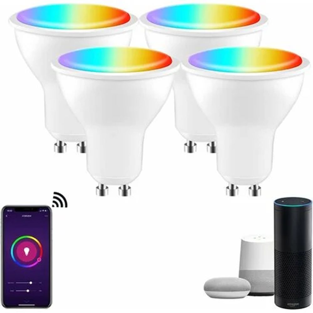 GelldG Smarte LED-Leuchte Smart Lampe, RGB Farben+Warmweiß-Kaltweiß+Natürliches Weiß