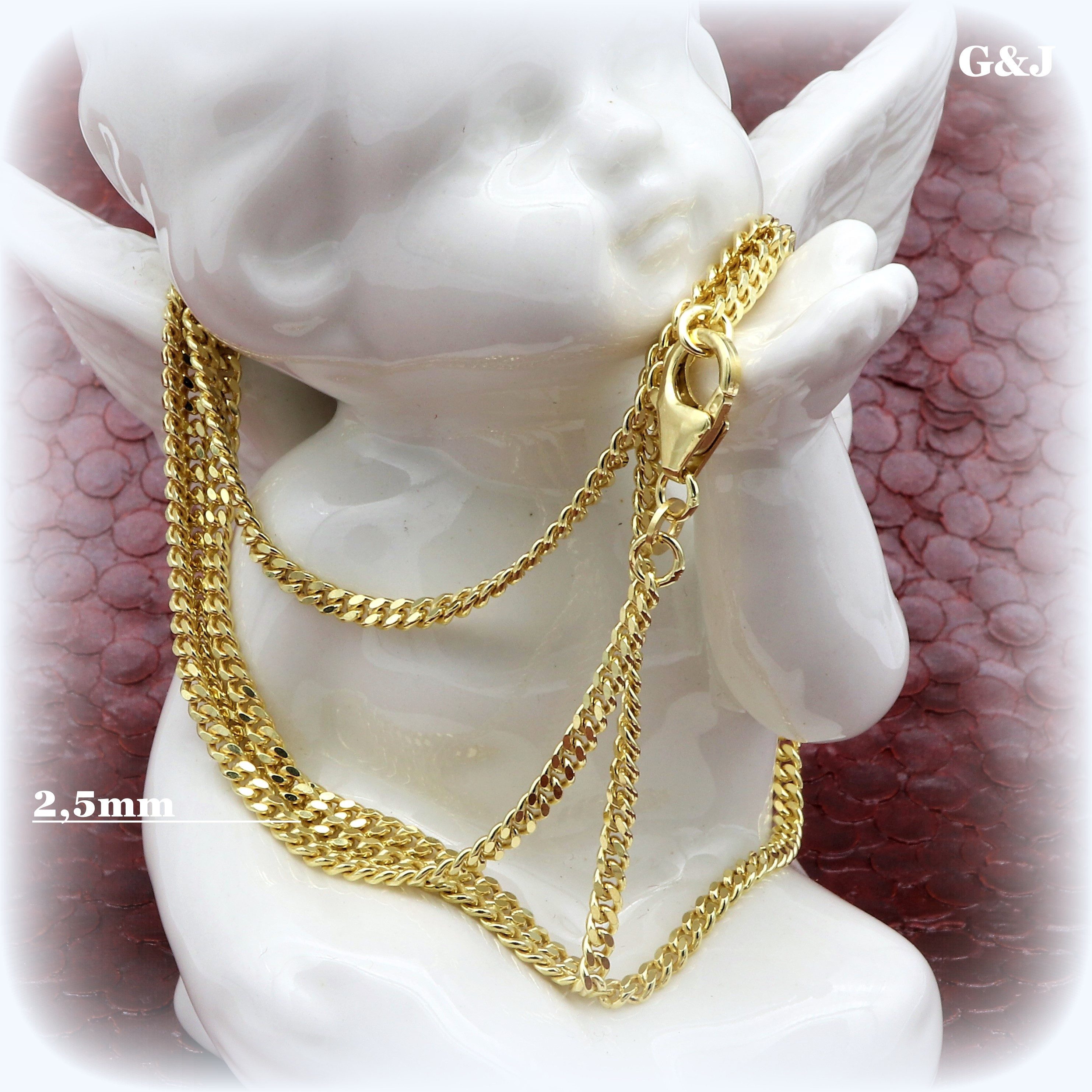 G & J Goldkette Panzerkette flach günstig online kaufen