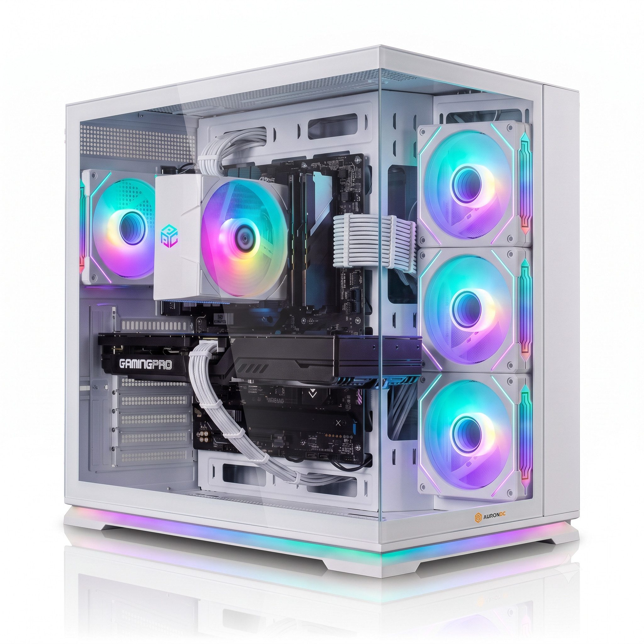 AurumPC Glacial R7 5700X mit RTX5070 12GB und 32GB DDR4 RAM Gaming-PC (AMD Ryzen 7 5700X, GeForce RTX 5070, 32 GB RAM, 1000 GB SSD, Luftkühlung, Windows 11, WLAN)