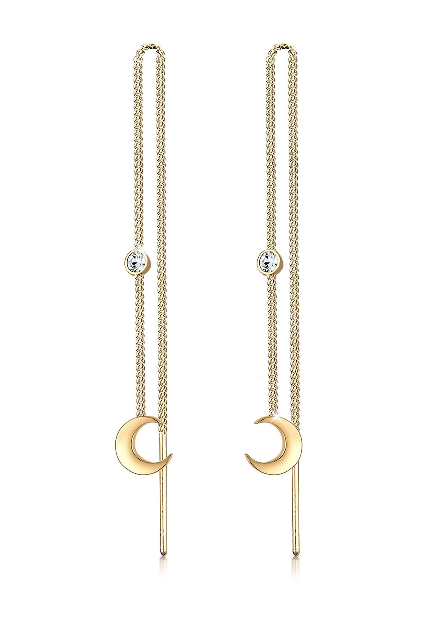 Elli Paar Ohrhänger Halbmond Sichel 925 Silber, mit Kristallen von Swarovsk günstig online kaufen