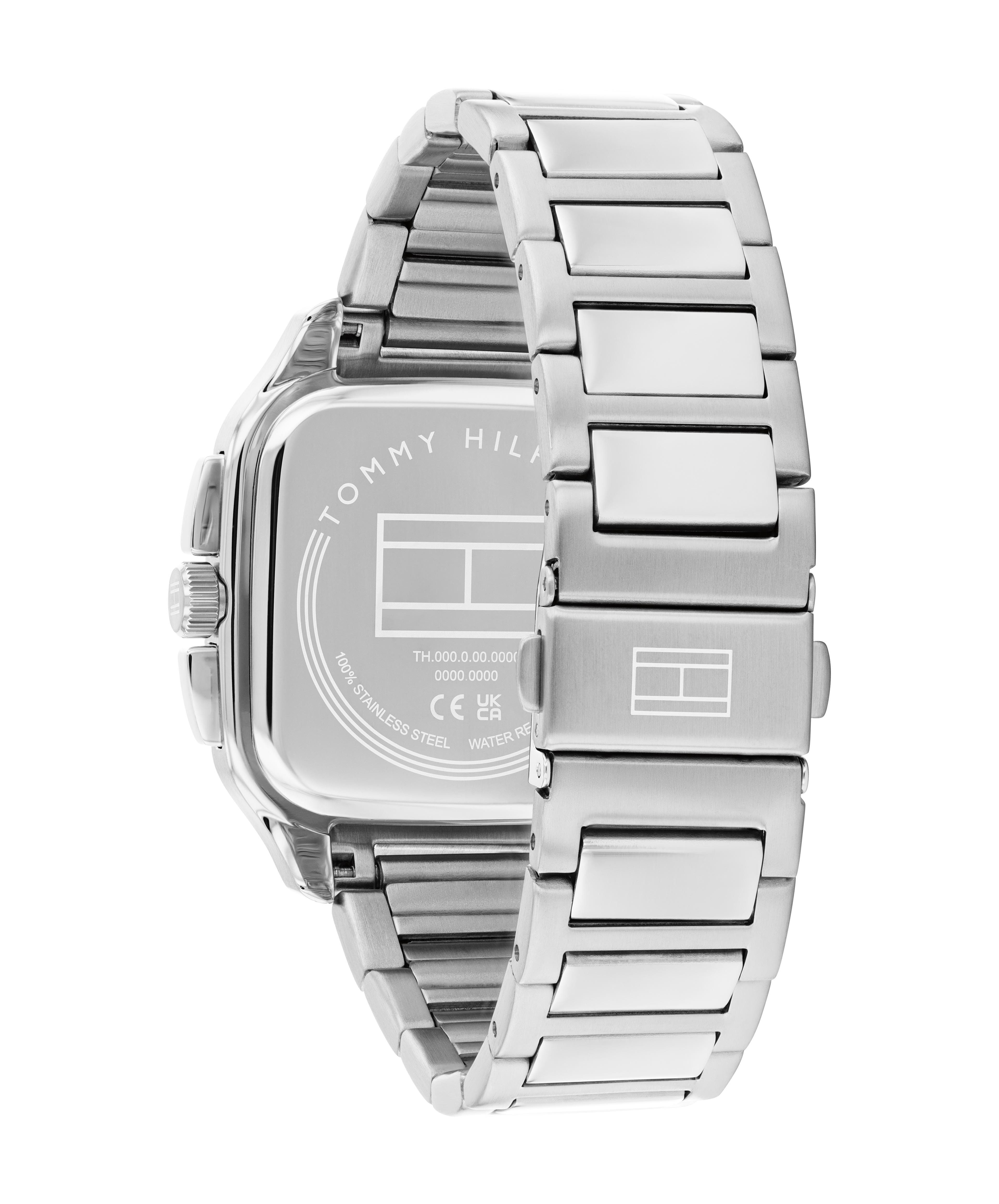 Tommy Hilfiger Multifunktionsuhr Herald Skeleton 1710758, Quarzuhr, Armbanduhr, Herrenuhr, Edelstahlarmband, analog – Bild 3 von 5