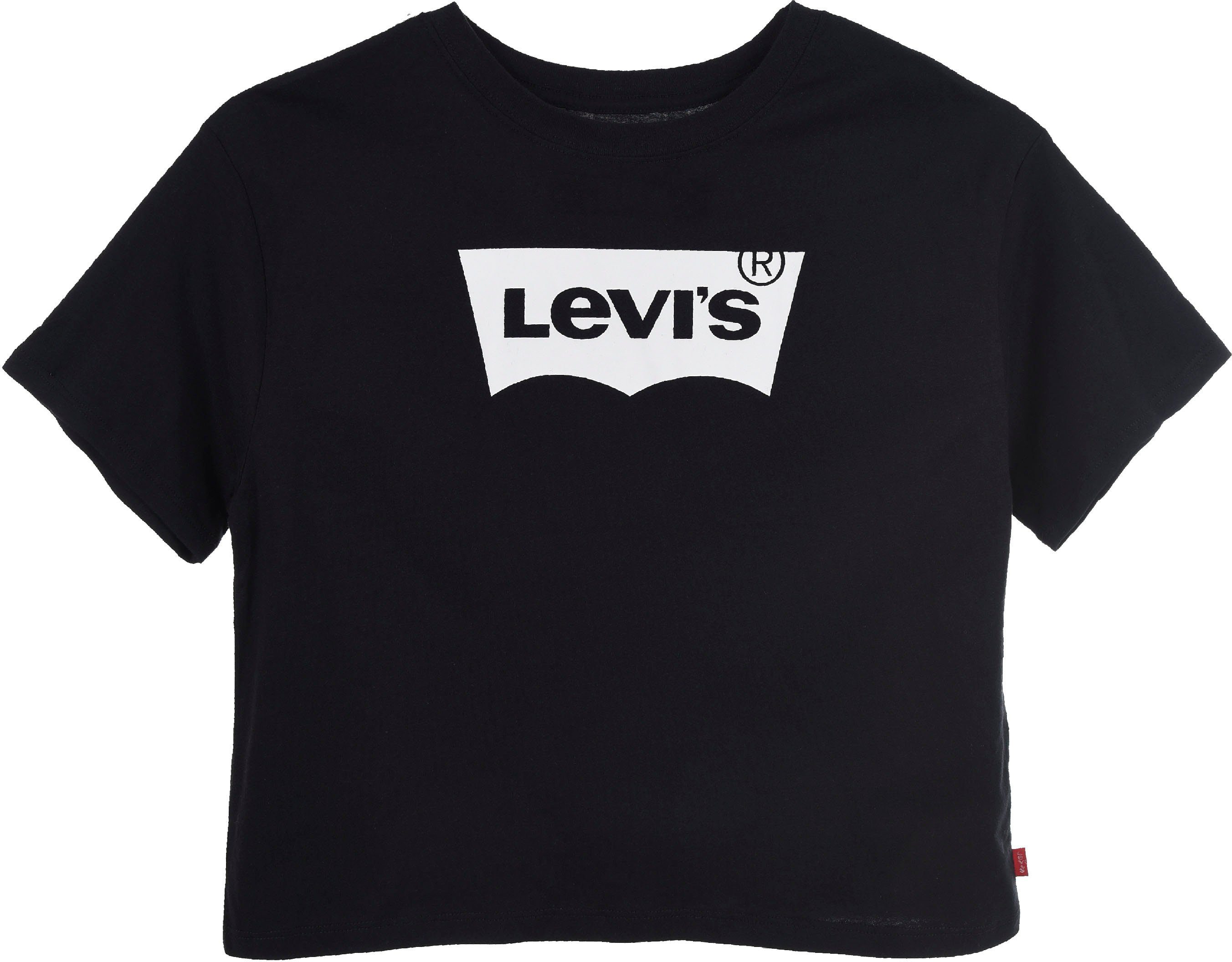 Levi's® Kids T-Shirt BATWING schwarz GIRLS CROPPED TEE for