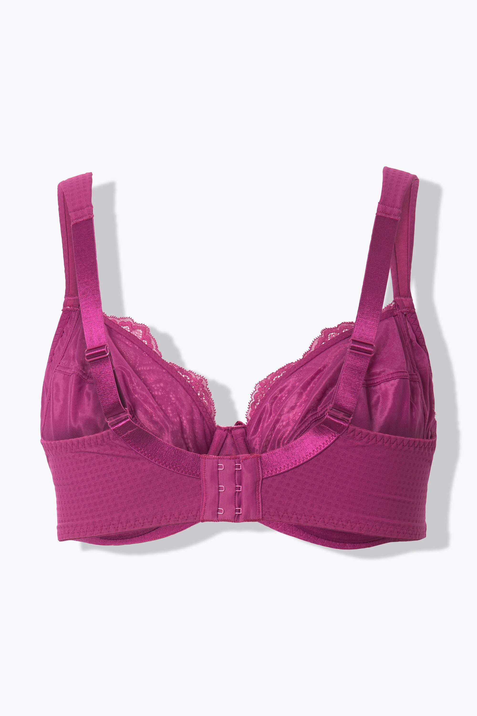 Ulla Popken Bügel-BH Bügel-BH Jacquard Spitze Softcups – Bild 4 von 5