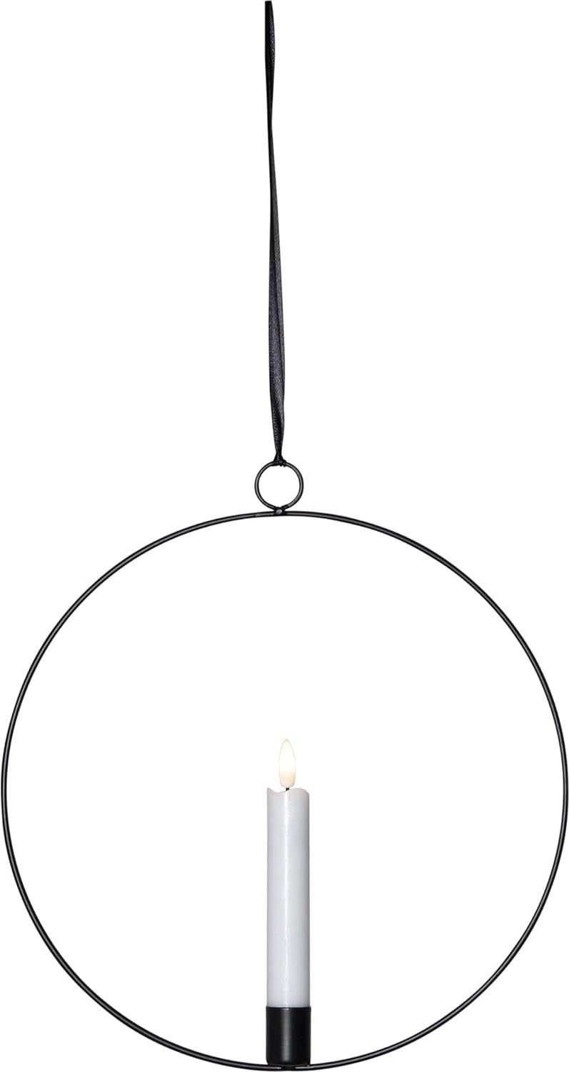 STAR TRADING LED Dekolicht Flamme Ring, Star Trading LED Lichterkranz  ‚Flamme Ring', schwarz, 30cm