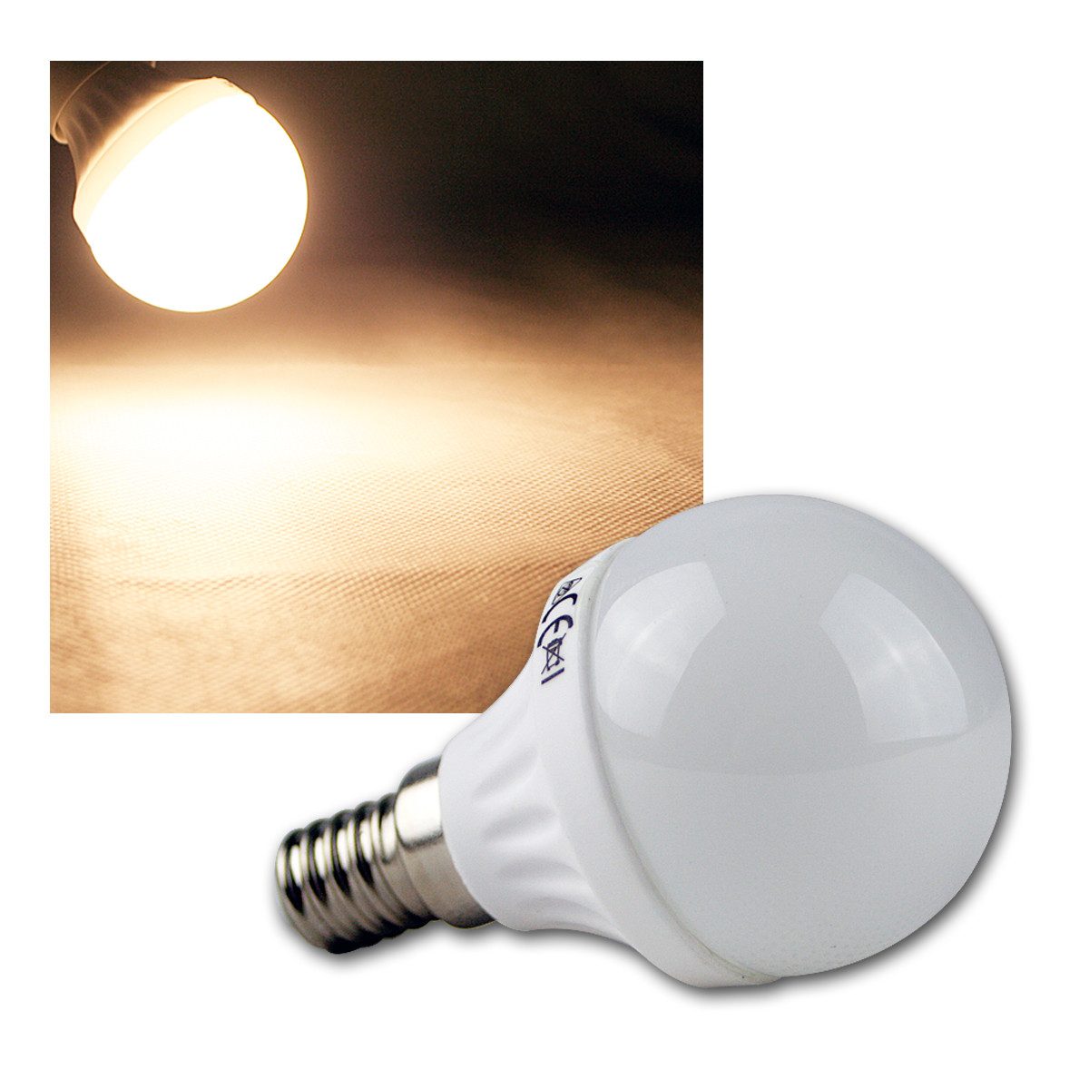 ChiliTec LED-Leuchtmittel E14 LED Луковицы "T50" warmweiß 400lm 230V/5W, warmweiß