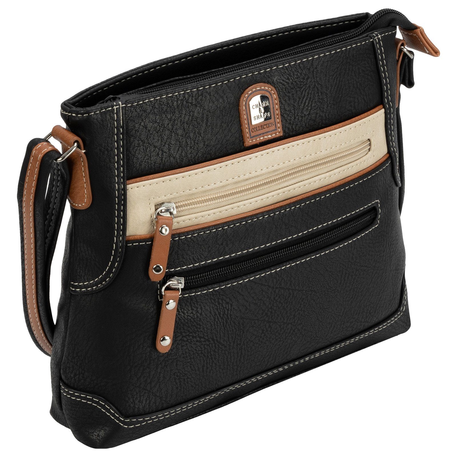 Umhängetasche Damen Tasche Schultertasche Umhängetasche Leder Optik Handtasche