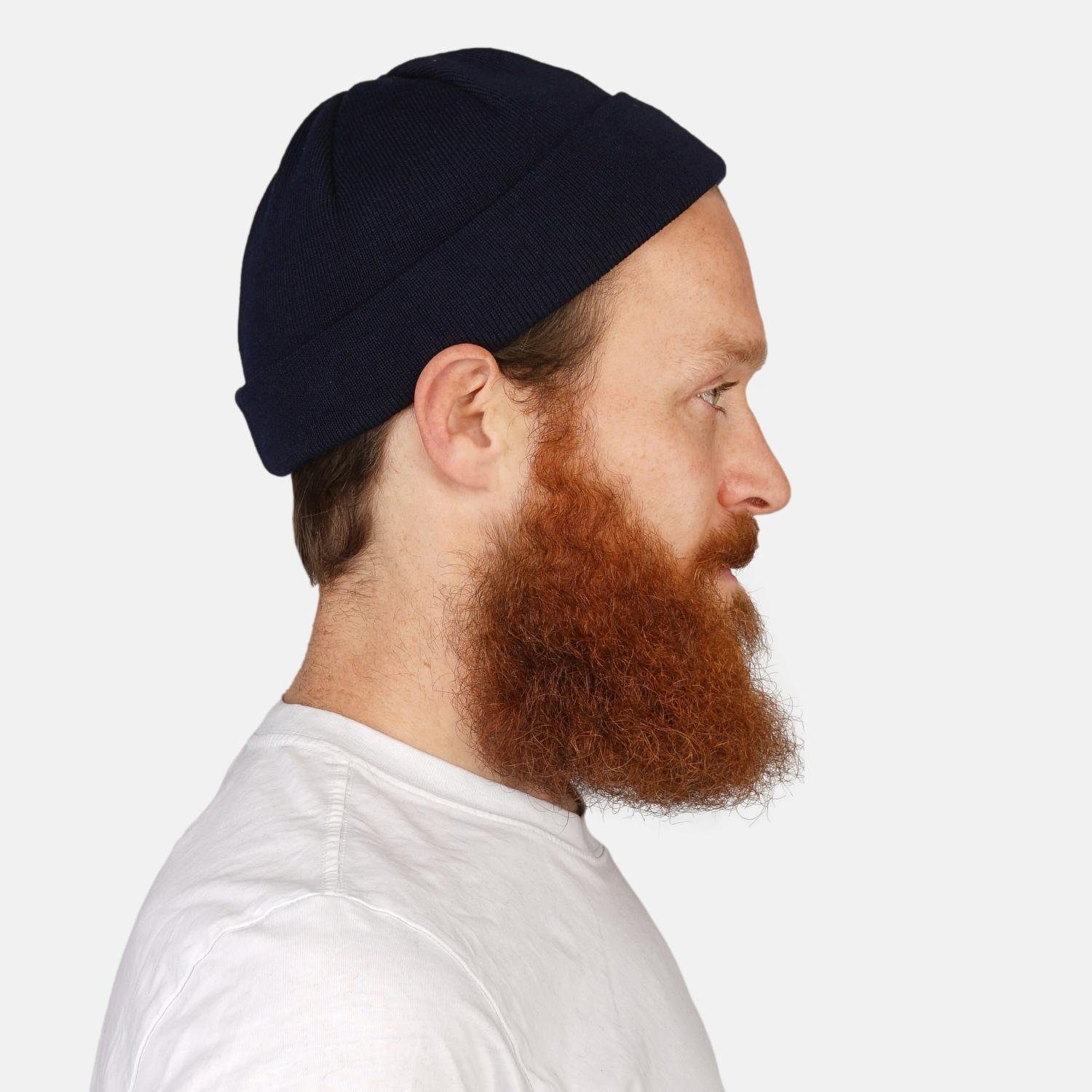 HANSEHELD Strickmütze Seebär Dockermütze Baumwolle kurz flach GOTS - Made i günstig online kaufen