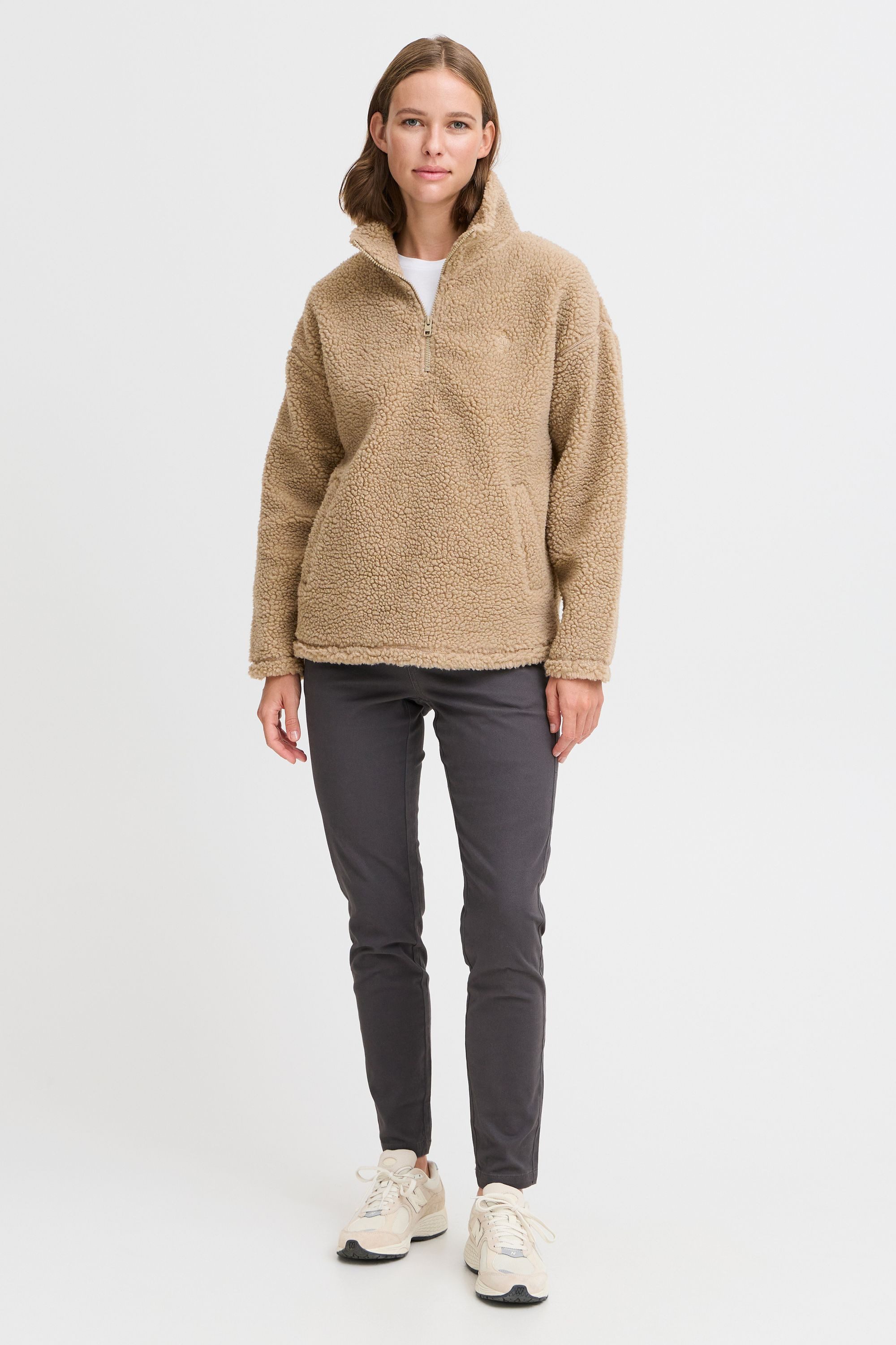 OXMO Fleecejacke OXTOLIRONE moderner Teddy-Sweater günstig online kaufen