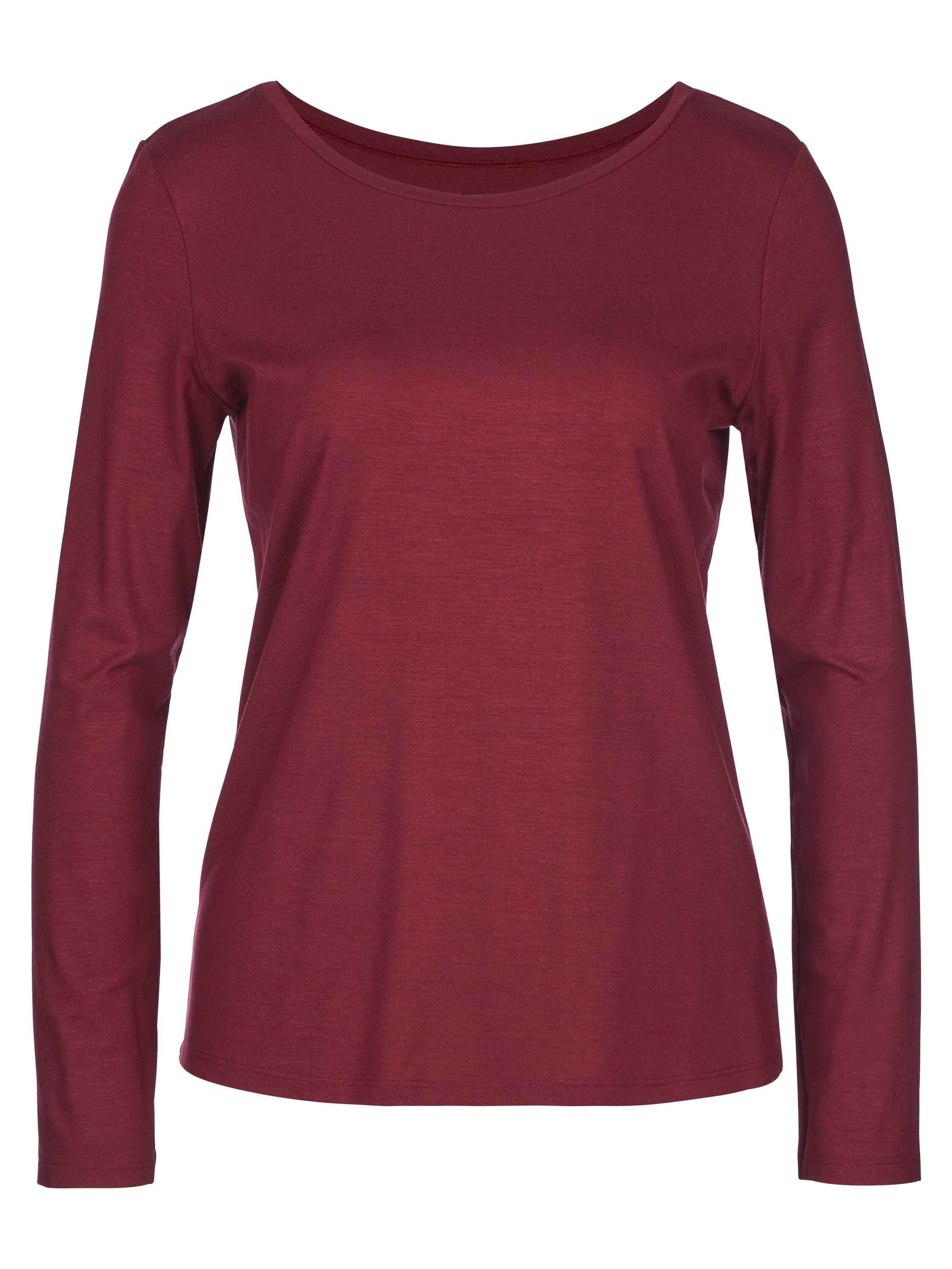 mars Langarm-Shirt CALIDA (1-tlg) Pyjamaoberteil red