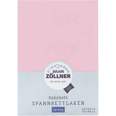 Bettlaken »Spannbettlaken, Jersey, rosa, 70 x 140«, Julius Zöllner