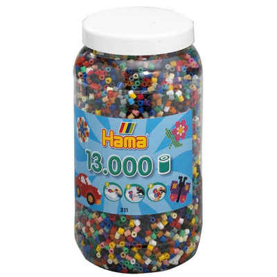Hama Perlen Bügelperlen Hama Dose mit 13.000 Bügelperlen