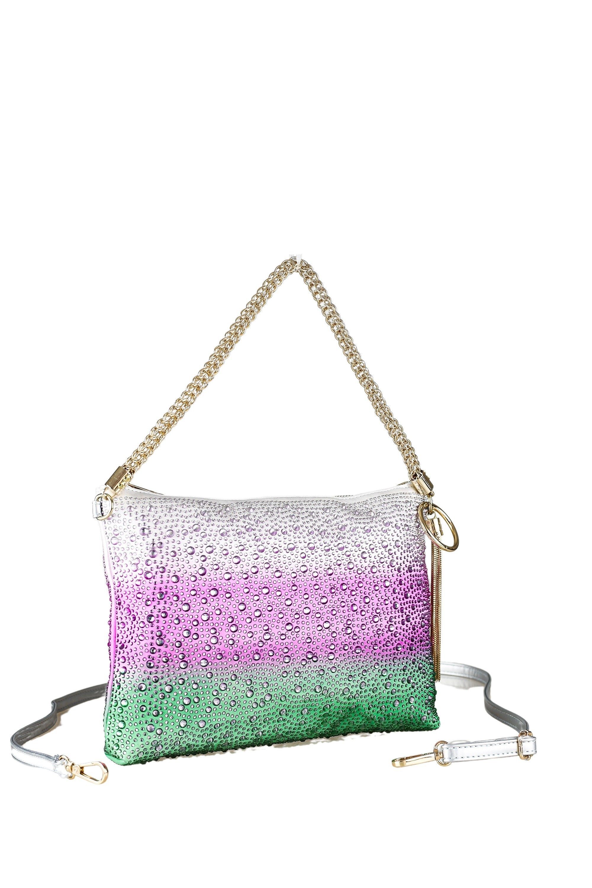 COLLEZIONE ALESSANDRO Schultertasche Bling, mit tausenden Strass Glitzersteinen