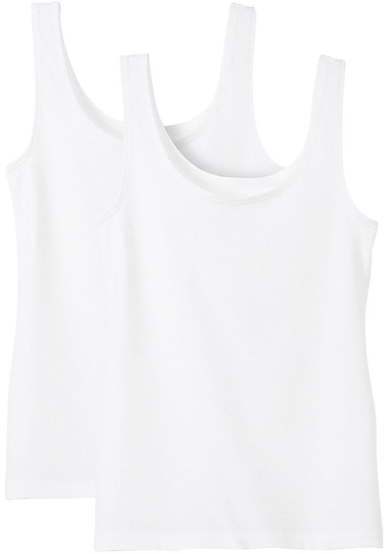 CALIDA Tanktop Natural Benefit (2er Pack) Rundhals-Ausschnitt, Single Jerse günstig online kaufen