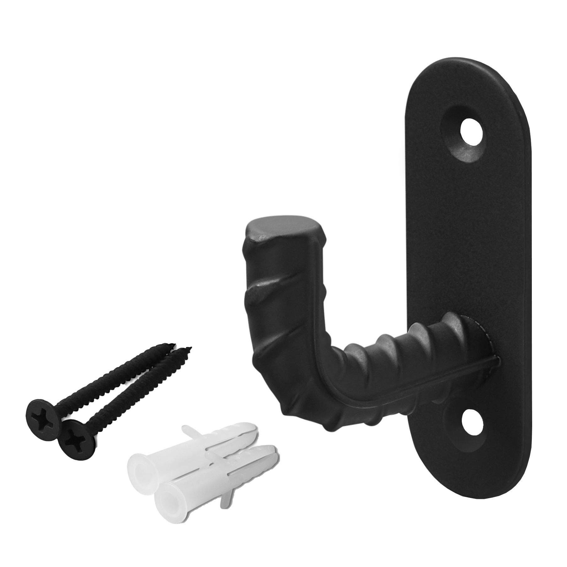Garderobenhaken Kleiderhaken B50 BA 48 - 96 mm schwarz matt