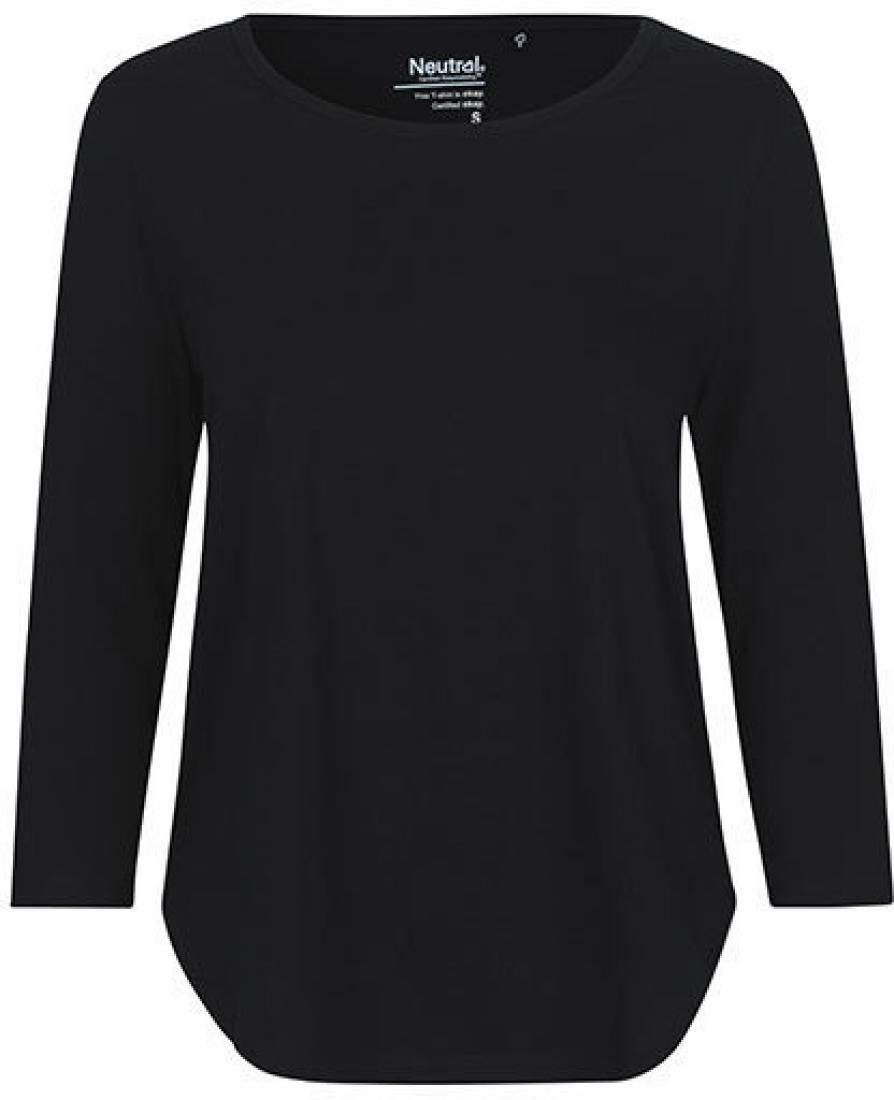 Neutral Langarmshirt Damen Three Quarter Sleeve T-Shirt - 3/4-Ärmel günstig online kaufen