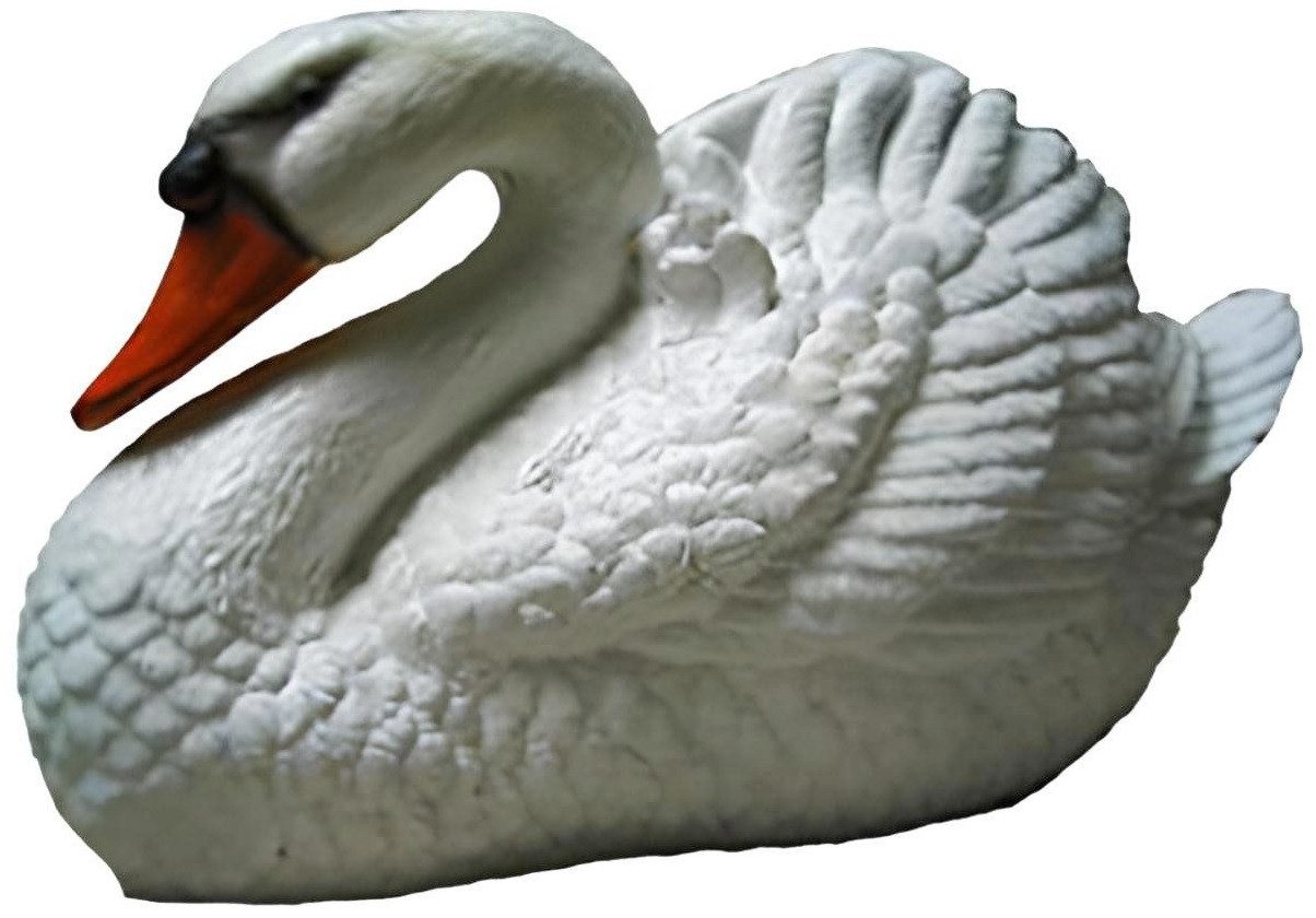 Xlmoebel Dekofigur Handbemalte Schwanfigur aus Kunststoff für den Garten (1 St., Skulptur A16-21cm), Hergestellt in Europa