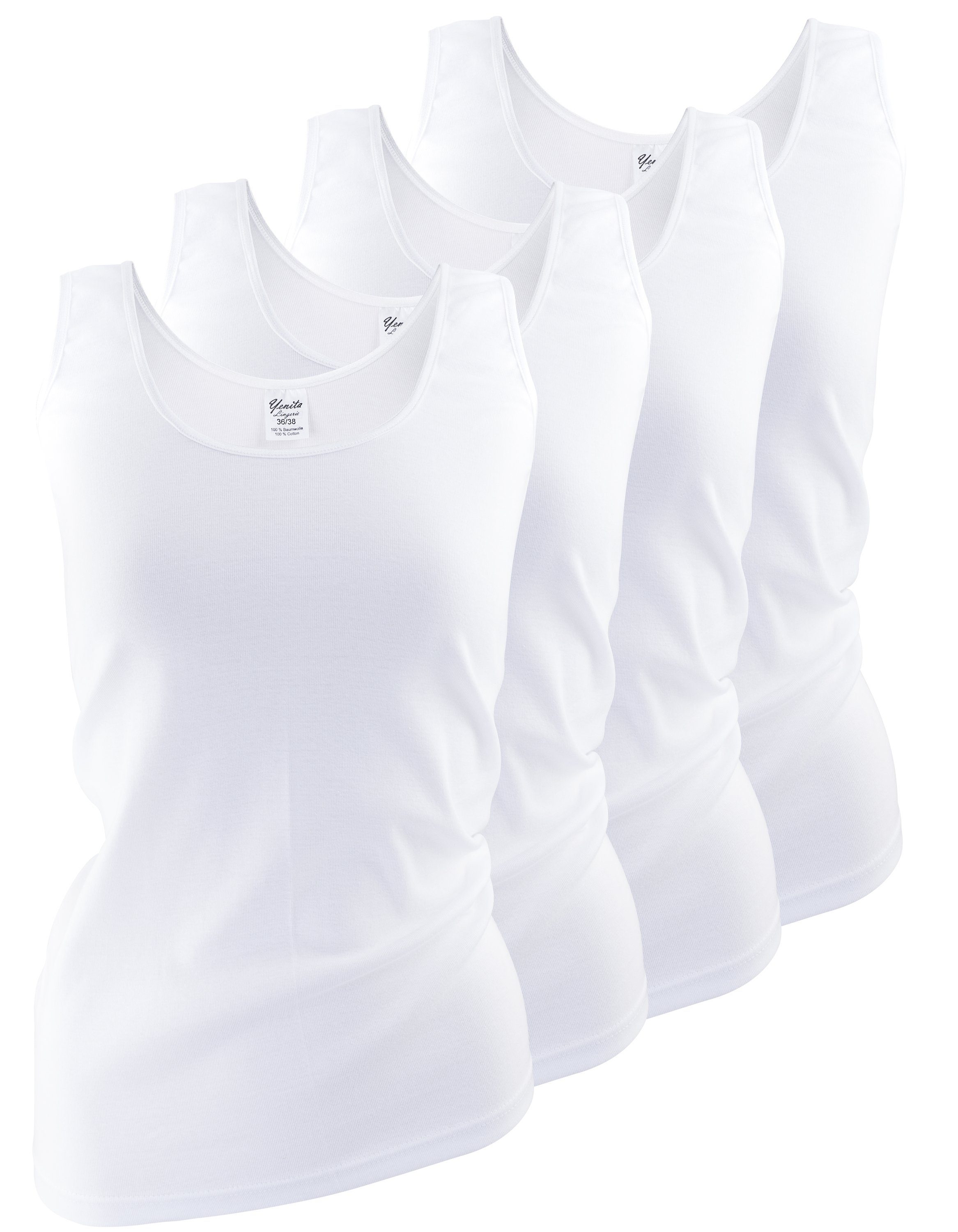 Yenita® Unterhemd (4-St) mit Satineinfassung günstig online kaufen