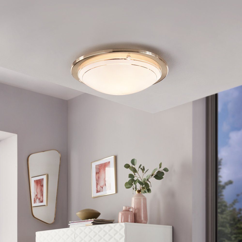 EGLO Deckenleuchte PLANET 1 Deckenlampe, nickel-matt, günstig online kaufen