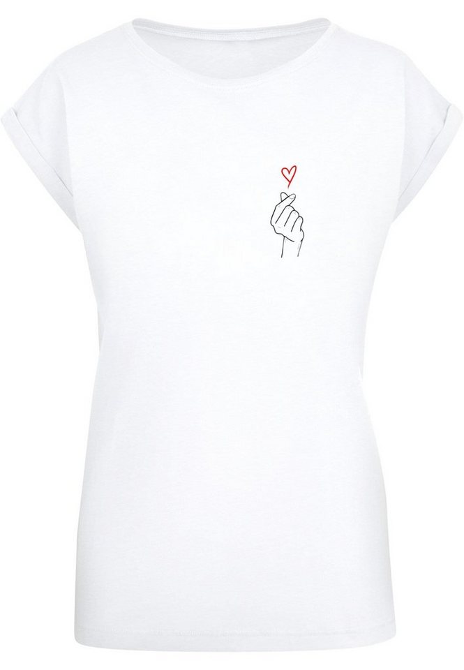 Merchcode T-Shirt Damen Ladies K Heart Extended Shoulder Tee (1-tlg)