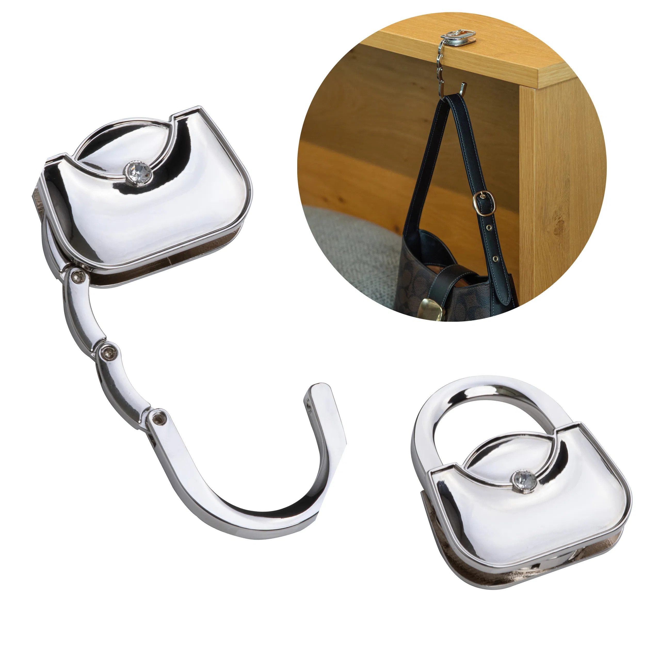 Macma Taschenorganizer Taschenhalter / ideal zum Aufhängen Handtaschen mit dekorativem Schmuc