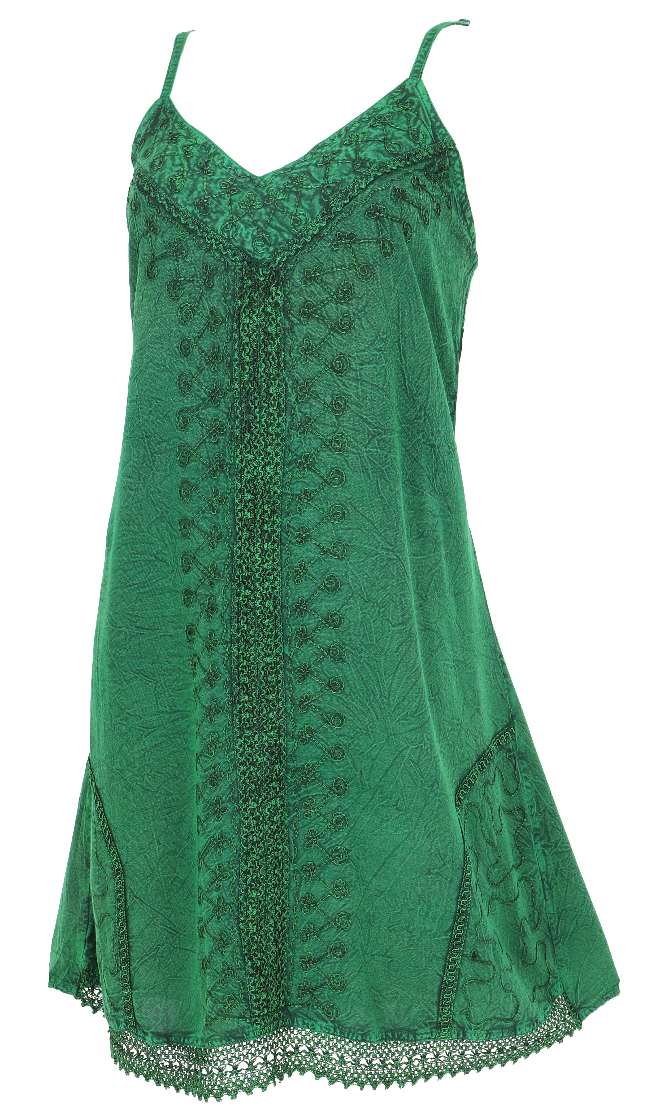 Guru-Shop Midikleid Besticktes indisches Boho Kleid, Sommerkleid,.. alternative Bekleidung – Bild 4 von 5