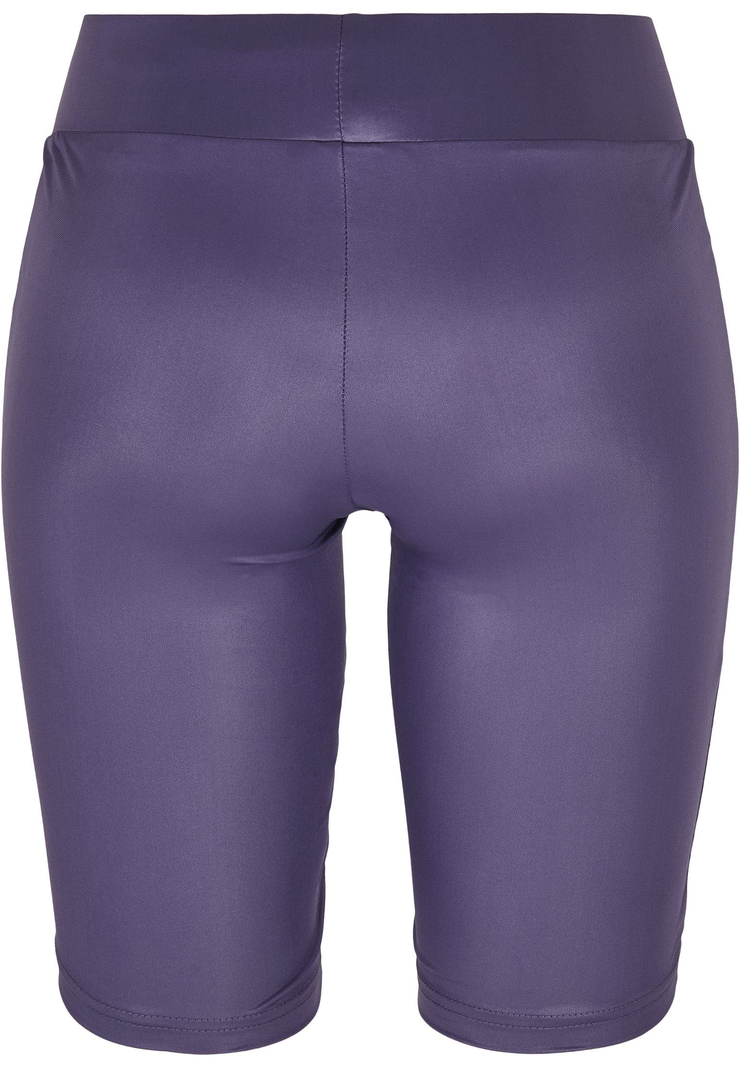 darkduskviolet Imitation Leather Stoffhose Cycle URBAN Ladies CLASSICS (1-tlg) Shorts