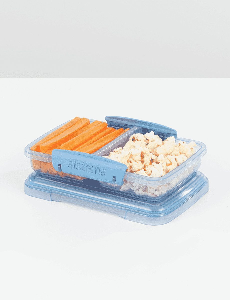 sistema Lunchbox Sistema 350ml Small Split - recycled PP - Mountain Blue