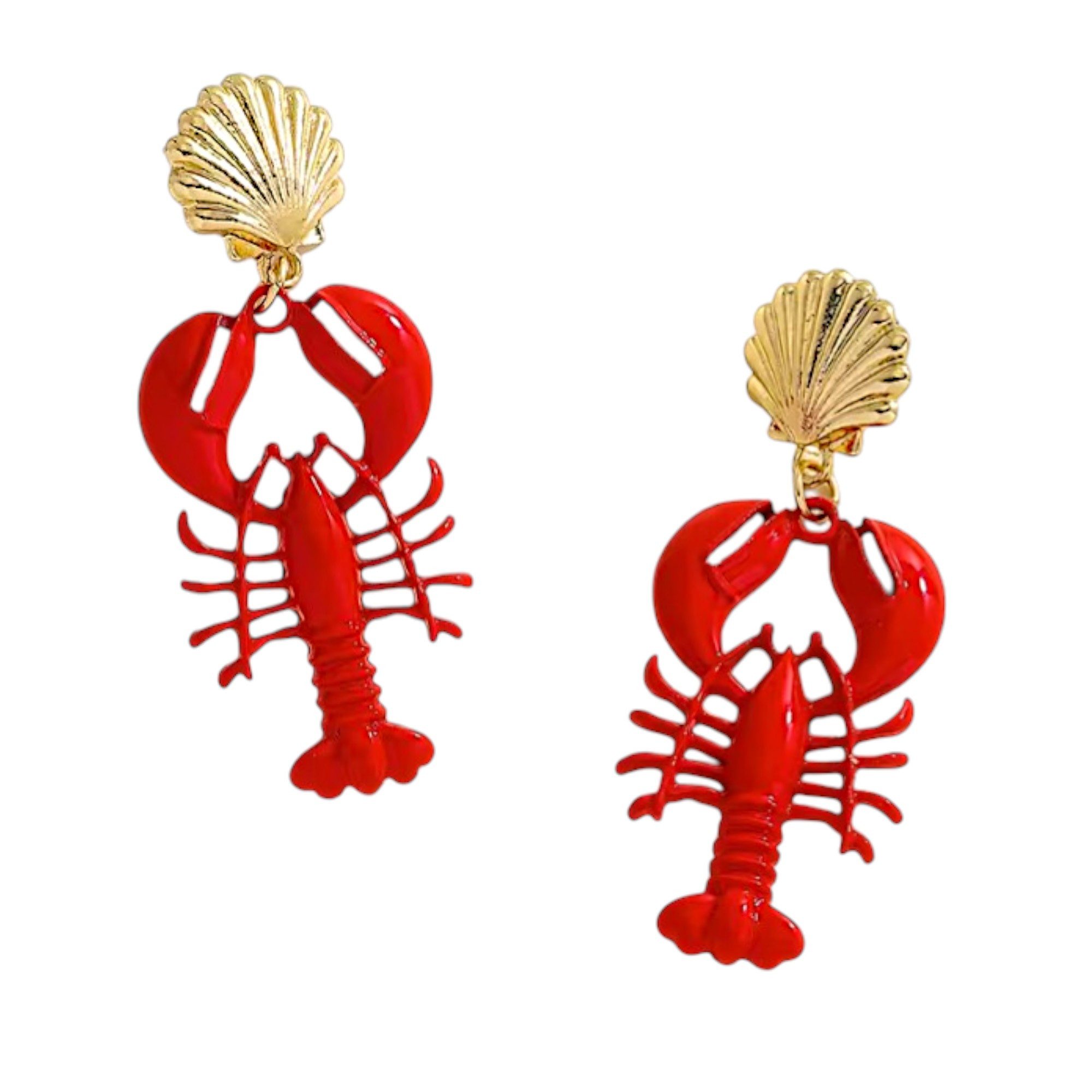 Medusa Accessoires Ohrring-Set Hummer Ohrringe – Bild 3 von 3