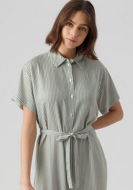 Vero Moda Hemdblusenkleid VMBUMPY SS CALF SHIRT DRESS NOOS