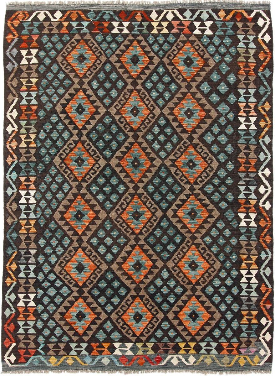 Orientteppich Kelim Afghan Heritage 183x244 Handgewebter Moderner Orientteppich, Nain Trading, rechteckig, Höhe: 3 mm | Kurzflor-Teppiche