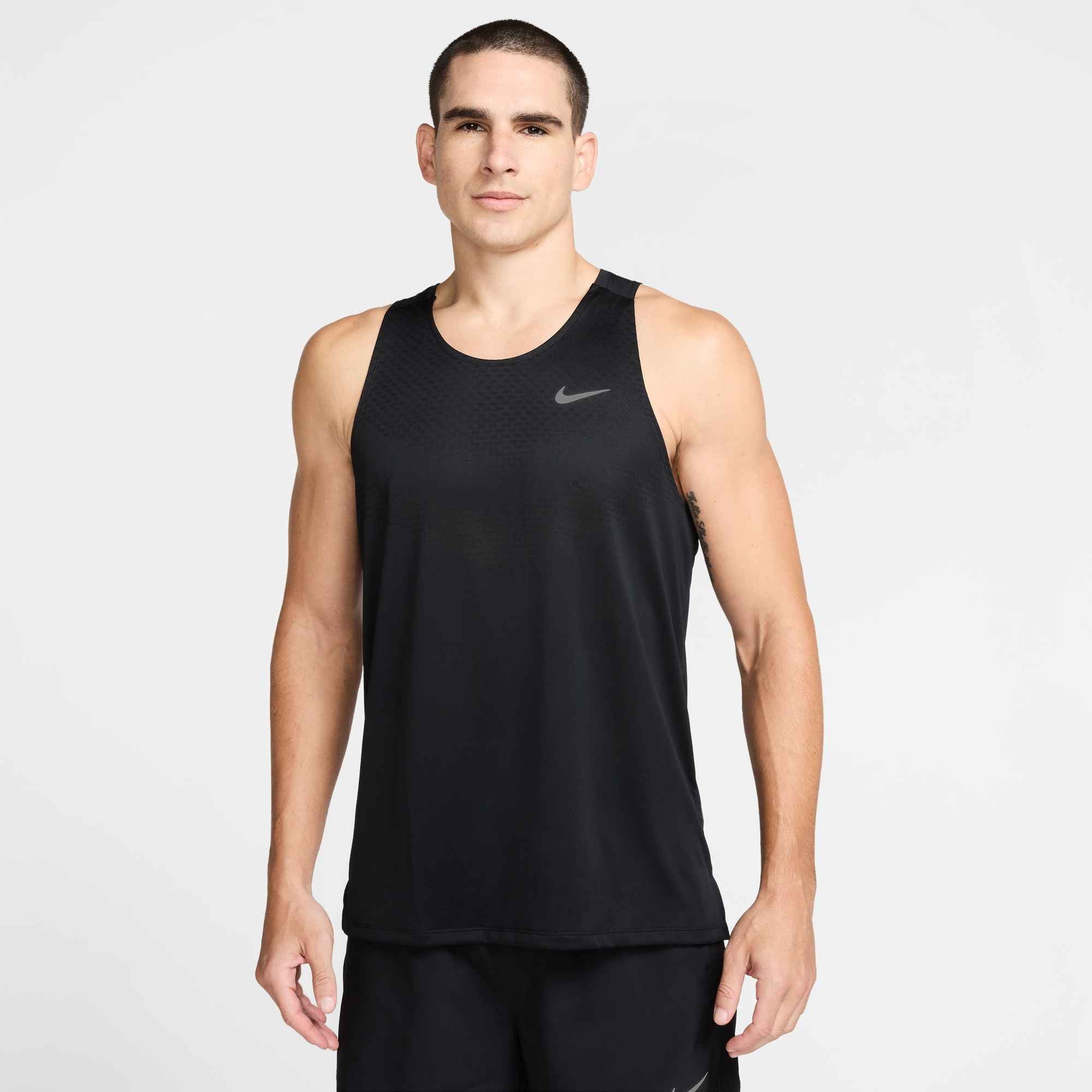 Nike Laufshirt M NK DFADV STRIDE TANK mit reflektierenden Elementen, für Laufen, aus Polyester
