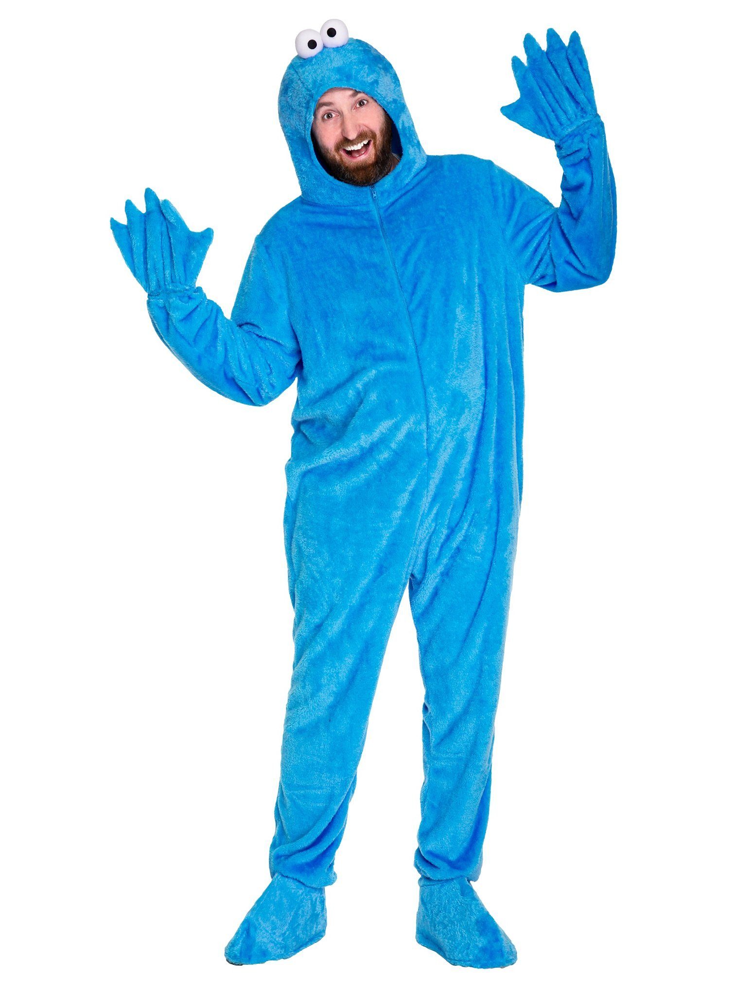 Maskworld Kostüm Die Sesamstraße Krümelmonster - Fasching Kostüm Ka, Bequemes Sesamstraßen Originalkostüm aus MASKWORLD-Produktion